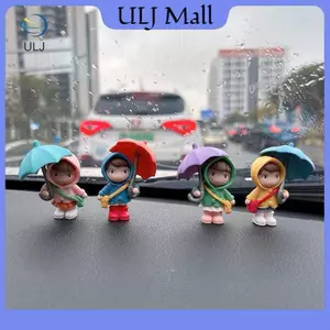 ULJ Dễ Thương Nhựa Ô Bé Gái Búp Bê Ô Tô Bảng Điều Khiển Trung Tâm Trang Trí Nội Thất Ô Tô Đồ Trang Trí Phụ Kiện.