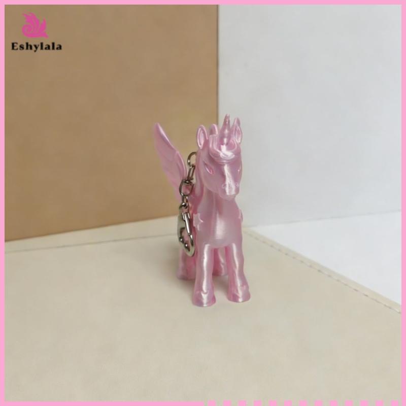 Eshylala Móc khóa 3D màu hồng thời trang Pegasus Túi dễ thương Quà tặng quyến rũ cho bé gái [MỚI]