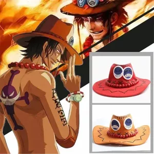 One Piece Boxer Hat Jack Hat os Western Cowboy Hat Velvet Top Hat Đạo cụ sân khấu Mũ 26.5.22