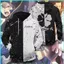 SY3 Anime Đen Cỏ Ba Lá Áo Dài Tay Áo Chui Đầu Áo Rời Unisex Đồ Họa Hoody 3D In YS3