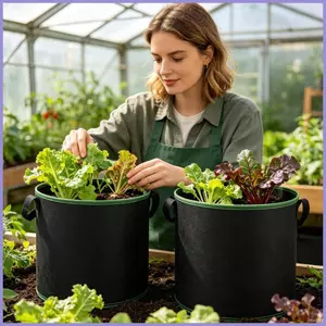 5 Gallon Grow Túi Có Thể Gập Lại Thoáng Khí Chậu Trồng Cây Không Dệt Dày Túi Cho Rau Trong Nhà Cà Chua mueadsyvn