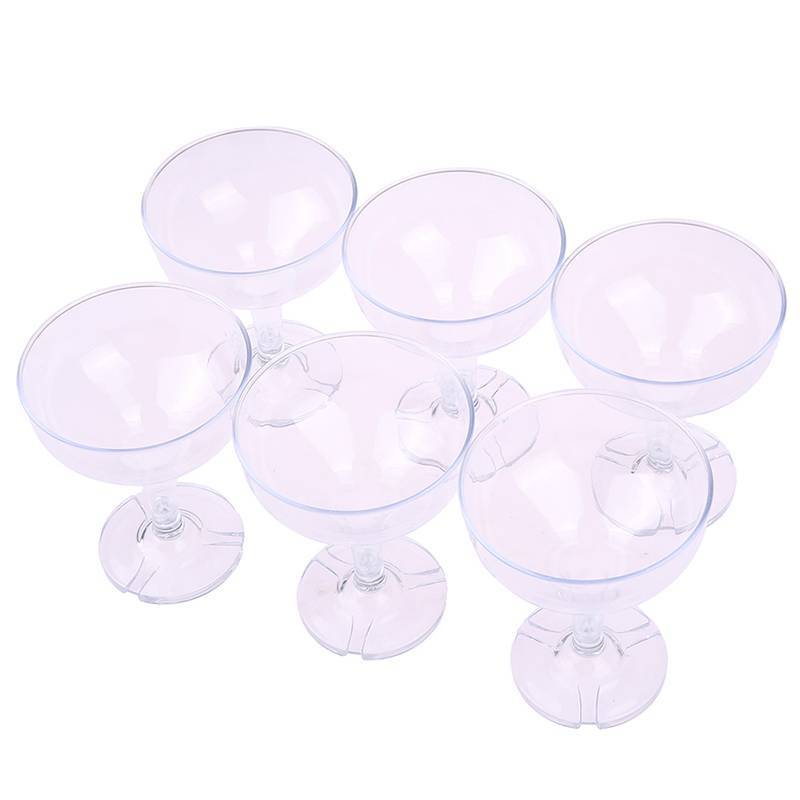 CMinYP 6 Chiếc Acrylic Champagne Ly Tiệc Cô Dâu Tặng Tiệc Cưới Acrylic Cốc Rượu Trang Trí Đám Cưới Vinh Quang