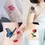 AqToCna 20 Tờ Chống Thấm Nước Tạm Thời Hoa Bướm Hình Xăm Stiers Nữ Thời Trang Nghệ Thuật Gợi Cảm Có Thể Tháo Rời Nam Cơ Thể Stier Lâu Dài AqToCna