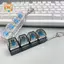 CANAMEK Nén Nút Thử Nghiệm Móc Khóa Mặt Dây Chuyền Đầu Ngón Tay Báo Chí Đồ Chơi Cảm Giác Fidget Dụng Cụ Dành Cho Người Lớn Trẻ Em Lớp Học Bàn Làm Việc CSF