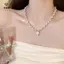 Thời Trang Độc Đá Quý Thanh Lịch Tinh Tế Camellia Nelace Ánh Sáng Sang Trọng Cổ Điển Nelace Dành Cho Nữ Trang Sức Dự Tiệc Quà Tặng Cao Cấp [Mina]
