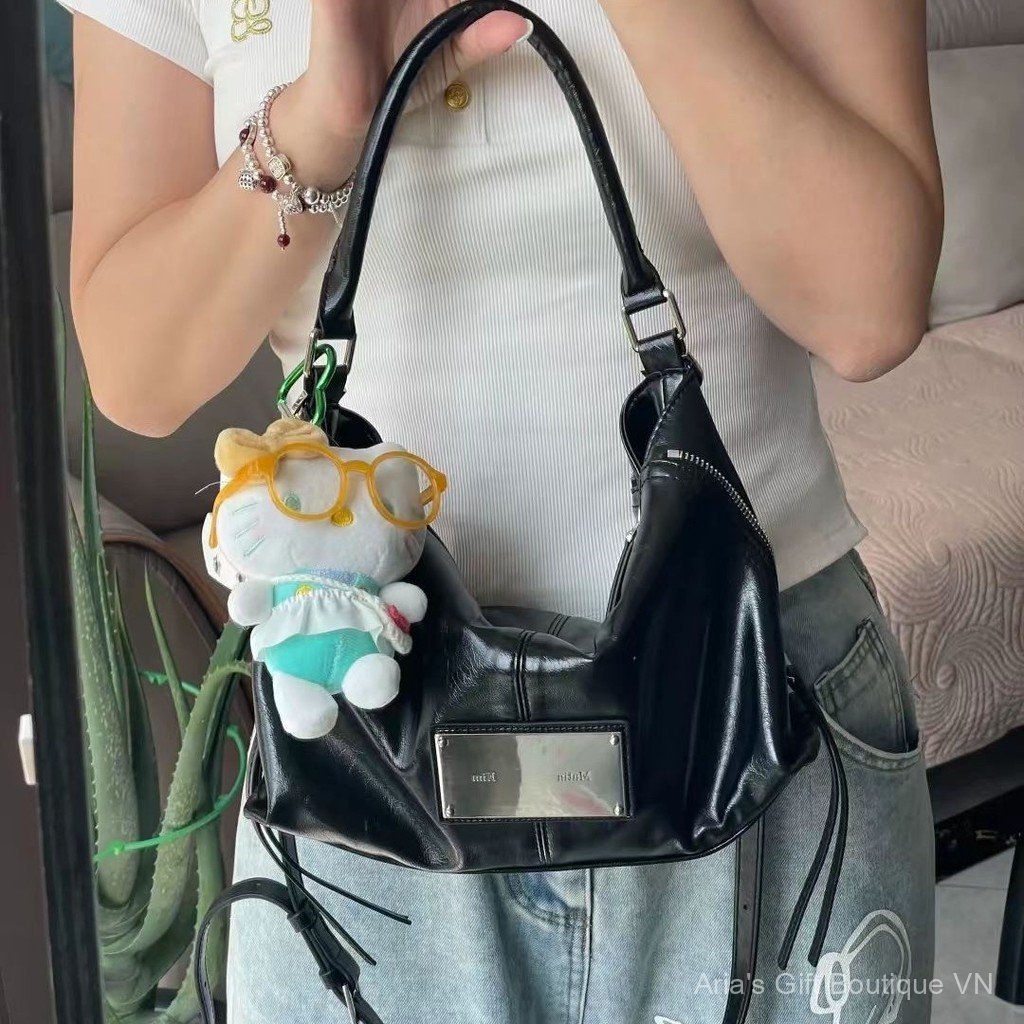 [Aria G-1] Túi đeo chéo Niche Matin Kxx Hàn Quốc matinkim Retro Di động Một vai hobo Tote Nữ