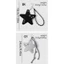 Móc khóa theo chủ đề đen tối lấy cảm hứng từ Y2K exhila có ngôi sao và đinh tán kim loại