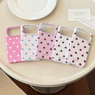 [Sheren] Ốp Điện Thoại Chấm Bi Kẹo ins Style Thích Hợp Cho i17 16 15 14 13 12 11 pro max Vỏ Bảo Vệ Chống Sốc