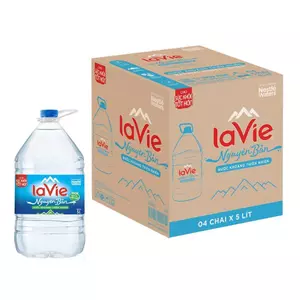 Thùng 4 bình nước khoáng La Vie 5 lít