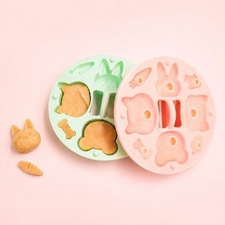 Khuôn silicone có nắp–Hình thú dễ thương, chịu nhiệt cao, dễ tháo–Làm bánh hấp, rau câu, cơm nắm – Dụng cụ ăn dặm cho bé