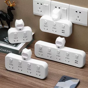 Khuyến mãi toàn bộ cửa hàng Yunniu Ổ cắm chuyển đổi đa chức năng Văn phòng gia đình Đồng nguyên chất Công tắc độc lập Một góc Đa-