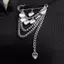 AqToCna Phóng Đại Nhiều sels Trâm Cài Quần Áo Phụ Kiện Thời Trang Trái Tim Tình Yêu Retro Kim Loại Pin Phụ Kiện Trang Sức AqToCna