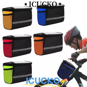 ICUCKO Giỏ ống trước Thiết bị đi xe đạp ngoài trời Túi xe đạp Túi xe đạp