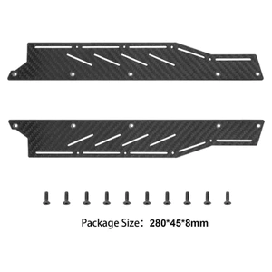Sợi Carbon Trái + Bên Phải Váy Trượt Tấm Dự Phòng Cho ARRMA F1 KHÔNG GIỚI HẠN 1 / 7 RC Xe Ngắn Khóa Học Trôi Phụ Kiện