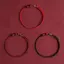Tweeduj Thời Trang Đơn Giản Luy Vòng Tay Dành Cho Nữ Handmade Bện Vô Cực Biểu Tượng Cặp Đôi Vòng Tay Cinnabar Hạt Vòng Tay Quà Tặng VN