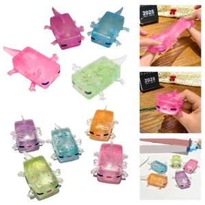Yoo Plastic Axolotl Đồ chơi giảm căng thẳng phục hồi chậm Công cụ giảm lo âu thực tế cho văn phòng tại nhà hoặc du lịch