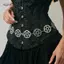 AqToCna Y2K Phong Cách Gothic Nữ Eo Dây Xích Pentagram Kim Loại Trang Trí Phong Cách Punk Halloween Phụ Kiện Quà Tặng AqToCna