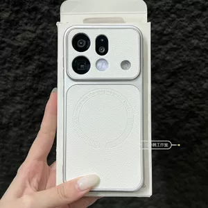 Ốp Điện Thoại Cho OPPO FindX9SPro FindX9Pro FindX8Pro Mẫu Lychee Từ Tính Mềm Chống Sốc