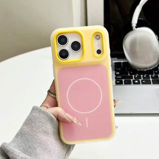 Ốp điện thoại sạc không dây 2 trong 1 thạch hai tông màu, thích hợp cho vỏ điện thoại iPhone 11 13 / 14 15 16 17 Pro Max, với vỏ bảo vệ điện thoại chống rơi tối giản mờ