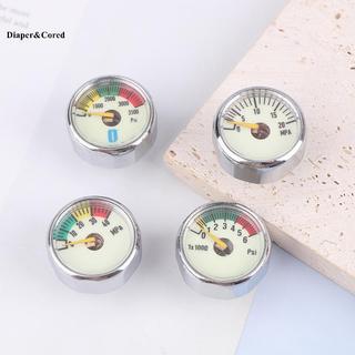 Đồng hồ đo áp suất không khí Mini DIAPER & CORED M8 M10 Thread 0-6000PSI 5-40MPA 300BAR YTH