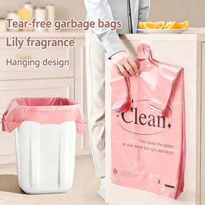 Mới 50 Chiếc In Hình Tay Cầm Dày Túi Đựng Rác Kích Thước Vừa & Lớn Áo Phong Cách Nhà Bếp Nhựa Đóng Gói Túi