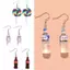 AN.MART 1 Cặp Bông Tai Thả Nhựa Handmade Dễ Thương Bông Tai Cho Nữ Bé Gái Hoạt Hình Ngộ nghĩnh Động Vật Thỏ Du Tai Xuyên Trang Sức Quà Tặng VN