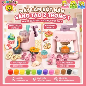 Máy làm mì đất nặn Máy làm kem đất nặn – Đồ chơi DIY đất nặn rèn luyện khả năng sáng tạo cho bé