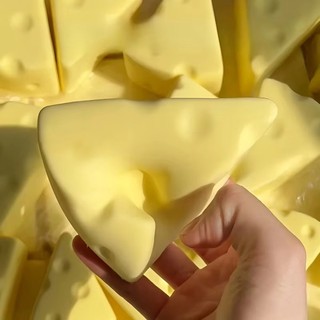 Đồ chơi lắc bánh mì nướng trứng chiên, Đồ chơi bánh mì bóp tăng chậm, Đồ chơi thần tài thư giãn tay giảm căng thẳng cho trẻ em Người lớn