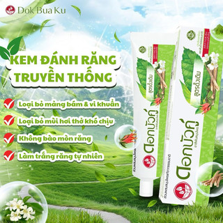 [LỐC 6 CÂY] Kem Đánh Răng Dokbuaku Twin Lotus Thái Lan 150g