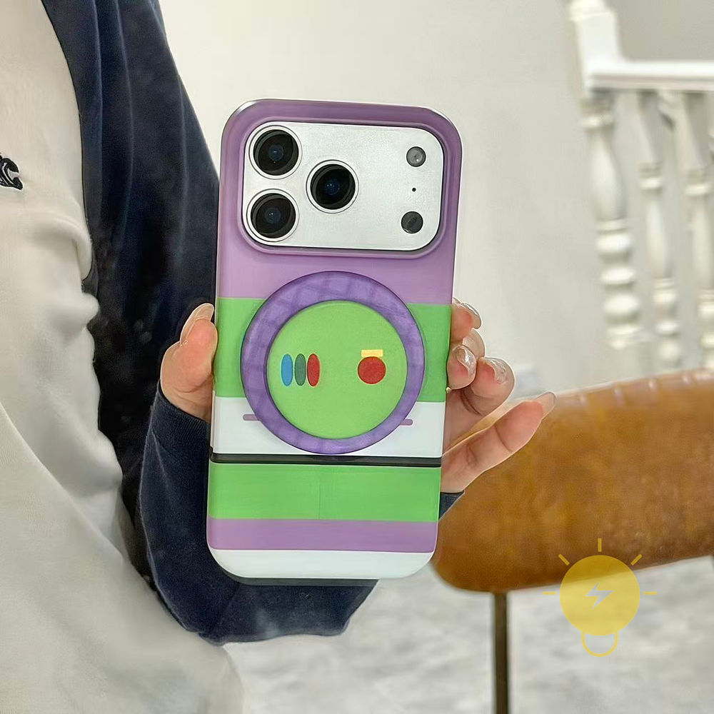Phone Case For iPhone 17 Pro Max 16 15 PC with Griptok TPU Magnetic with Griptok Hard Aesthetic Korean Cute