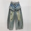 Retro Quần Lót Cao Cấp Ống Rộng Quần Jean Nữ 2026 Phong Cách Mới Đau Khổ Drape Scimitar Quần Wasteland Phong Cách Quần