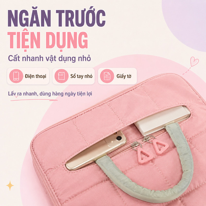 Túi đựng laptop chống sốc dày dặn, túi laptop đa năng cho máy tính bảng và laptop nhiều kích cỡ