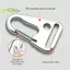 1 3 Móc khóa miệng đại bàng bằng thép không gỉ để leo núi ngoài trời Carabiner chắc chắn Bule [MỚI]