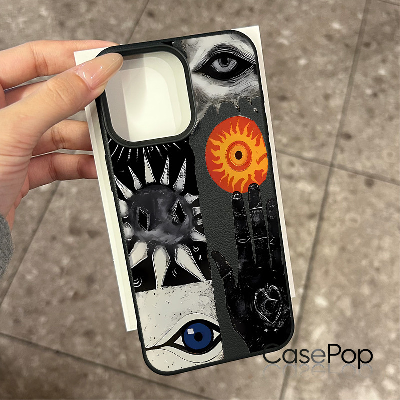 Ốp lưng cho iPhone 17 16 Pro Max 15 14 13 12 11 Hình ghép mắt thần bí