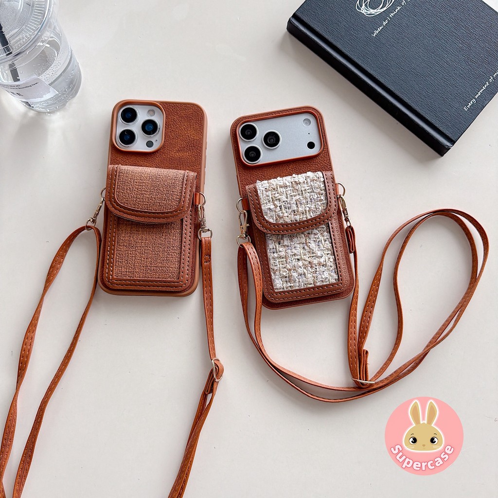Gói Sang Trọng Da PU Cho Xiaomi 17 Pro Max Ultra 15 15T Pro 5G 4G Vỏ Điện Thoại Dây Mềm Kinh Doanh Dễ Thương Có Ví Dây Buộc