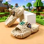 Spike Price [Hàng có sẵn] Dép trẻ em Cool Pixel Fun Steve Building Block Sandals Chống trượt Quà tặng tại nhà