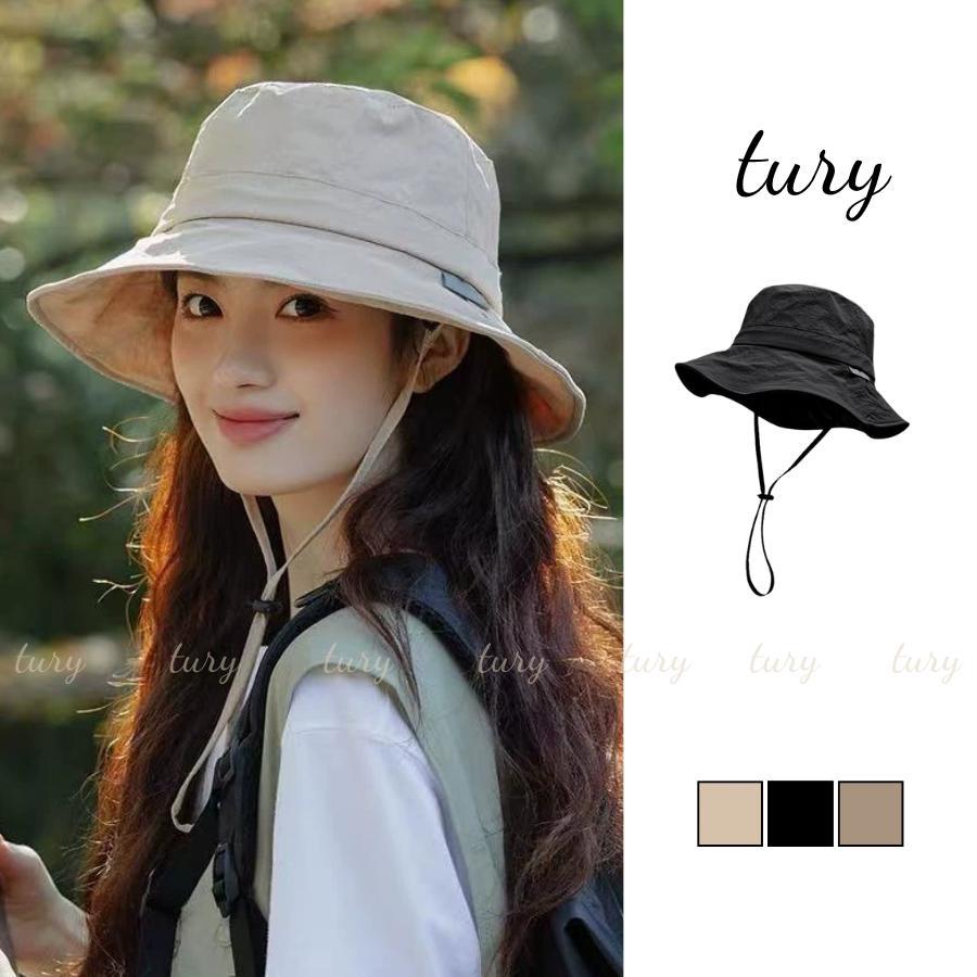 Mũ Bucket Unisex Nam Nữ - Tury - Nón Vải Dù Vành Rộng Trơn Phong Cách Basic Năng Động - NV120