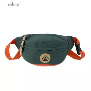 Túi đeo chéo vải DELMER, Túi đeo chéo vải dây kéo Harajuku, Túi tin nhắn thanh lịch Túi đeo vai Túi đeo thắt lưng Túi dạo phố
