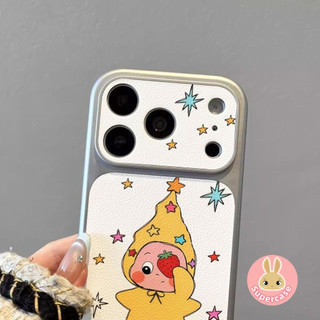 Ốp Điện Thoại Dâu Dễ Thương Cho Honor X5C X5B Plus Win RT Play 10 4G 5G Bao Da PU Phim Hoạt Hình Lấp Lánh Lấp Lánh Mặt Sau Mềm