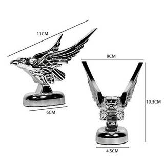 CyinYP Trang Trí Ngoại Thất 1 Chiếc Xe Bonnet Phía Trước Hood Đại Bàng Trang Trí Huy Hiệu Tự Động Mặt Trước 3D Đại Bàng Quốc Huy Sửa Đổi Xe Phụ Kiện Vinh Quang