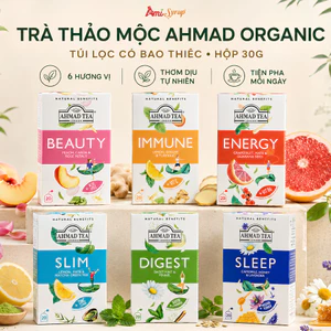 Trà Thảo Mộc AHMAD Organic Túi Lọc Có Bao Thiếc - Hộp 30g (20 Túi Lọc)