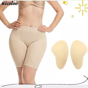 NICOLOO 1 Cặp Miếng Lót Hông Xốp, Chèn Sau Sinh Mông Tăng Cường, Quần Mềm Mại Quần Crossdressing Shapewear Foam Pad Nữ