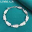 URMYLADY Bạc 925 Dép Dây Xích Vòng Tay Nữ Thời Trang Tiệc Cưới Trang Sức