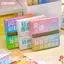 BEABOUT 100 tờ Giấy dán, Giấy ghi chú ngọc trai tự dính, Giấy ghi chú trong suốt kéo ra chất lượng cao Giấy ghi nhớ dính mờ trong suốt trở lại trường học