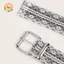 CANAMEK Thắt lưng ren hoa trắng dành cho nữ Dây thắt lưng ngọt ngào có thể điều chỉnh cho trang phục công sở thông thường Xuân hè CSF