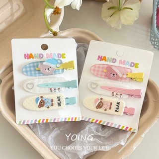 Yoing / Hàn Quốc Hoạt Hình Dễ Thương Gấu Liền Mạch Kẹp Tóc Phụ Kiện Tóc