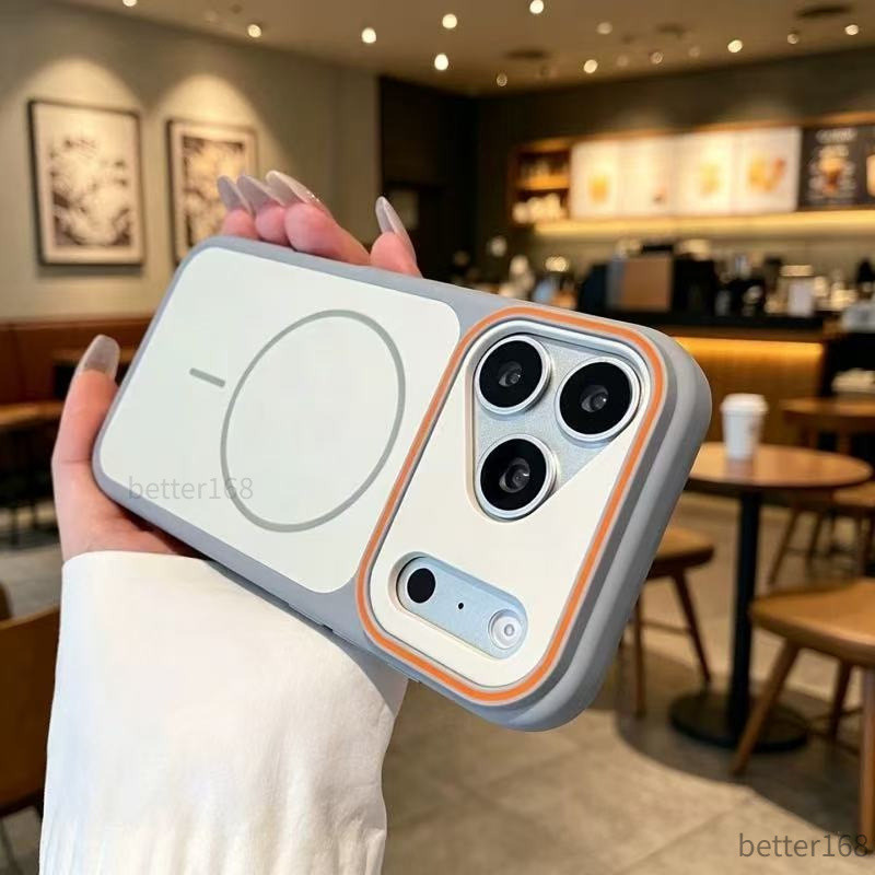 Ốp Lưng Cao Su Hút Từ Cho IPhone 13 14 15 16 17 Bảo Vệ Toàn Camera Hỗ Trợ Sạc Không Dây Chống Trượt Tiện Lợi