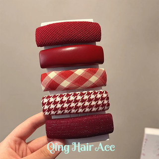 Rượu Vang Đỏ Nổ bb Kẹp Nữ Trán Tóc Gãy Bên Kẹp Tóc Cao Cấp Đầu Lưng Gãy Tóc Mũ Đội Đầu Sang Trọng