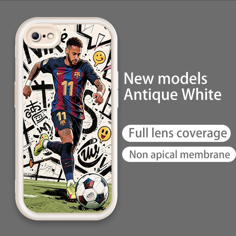 Ốp Cho iPhone 6 6s 7 8 se2020 Plus Hoạt Hình Silicon Phụ Kiện Mềm TPU World Cup Bóng Đá Thiên Thần Mắt Chống Sốc Vỏ Điện Thoại
