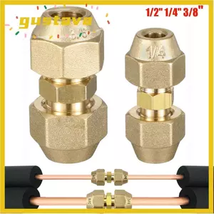 Khớp nối mở rộng ống GUSTAVA, Đầu nối đồng 1 / 2 "1 / 4" 3 / 8 "thẳng, với bộ chuyển đổi khớp nối ống đai ốc HVAC Điều hòa không khí lạnh
